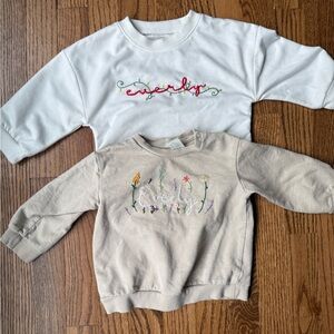 “Everly” Hand Stitched Toddler Sweatshirts